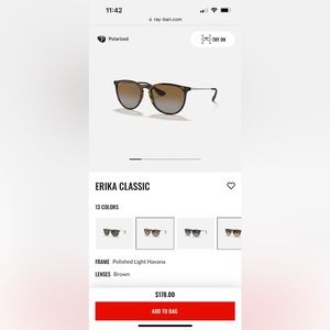 Ray Ban Erika Classic Sunglasses